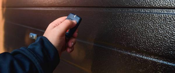 Operation of a garage door with remote